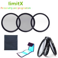 limitX Accessories Bundle UV CPL ND4 Filter &amp; 3 Pack Filter Case for Panasonic Lumix FZ80 FZ82 FZ83 FZ85 Digital Camera