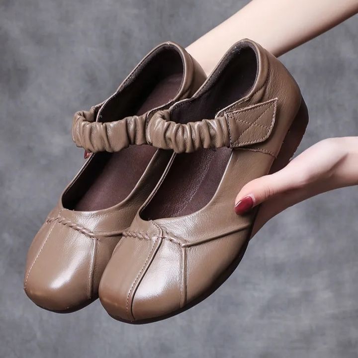 hot-dt-plain-mary-shoes-elastic-ballet-flats-woman-dancing-loafers-ladies-leather