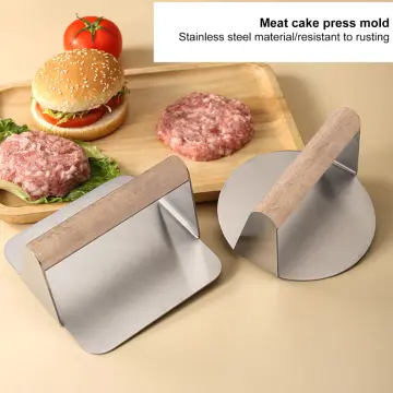 12CM Hamburger Maker Press Chopped Steak Meat Smasher Cutlet Mold  Croquettes Kitchen Cooking Tool Hamburgueria Diner Accessories