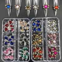 【CW】 30PCS/10PCS Glass luxury Nails Rhinestone Decoration Planet  Accessories Top Gem Manicure Charms In BOX