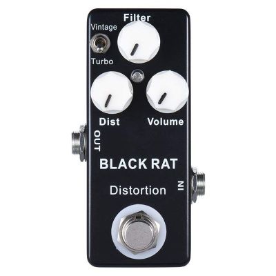 MOSKY BLACK RAT Guitar Effect Pedal Distortion True Bypass Classic Effect Pedal & T-Turbo Guitar Parts & Accessories Stage Audio