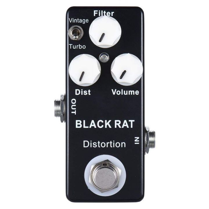 mosky-black-rat-guitar-effect-pedal-distortion-true-bypass-classic-effect-pedal-amp-t-turbo-guitar-parts-amp-accessories-stage-audio