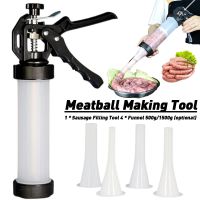 Manual Homemade Sausage Stuffer Meat Fillers Machine 1set Sausage Gadgets Kitchen Tools Sausage Syringe Manual Sausage Maker Other Specialty Kitchen T