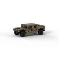 H1 Light Utility Vehicle Series Building Blocks HMMWV Classic Model Anti-Tank Guided Missile Troop Carrier อิฐของเล่นตกแต่ง