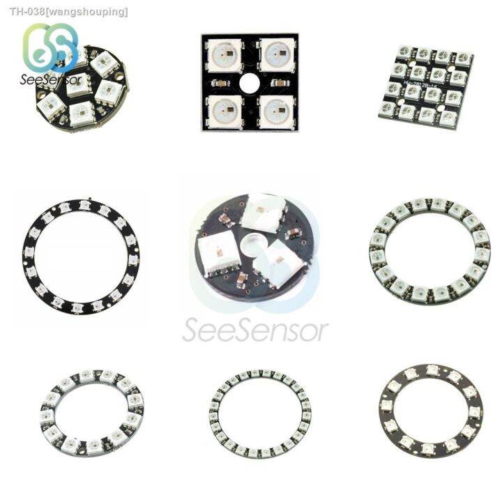 ♟☫ WS2812B RGB LED Ring Lamp 3 4 7 8 12 16 24 Bits Module Strip Light