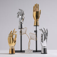 Plastic Hand Figurine Home Decor Rotatable Joint Hand Model Office Ornaments Artist Models Drawing Mannequin Interior Figurines