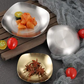 Korean Stainless Steel Kitchen Series - Banchan Plate - Sauce Plate