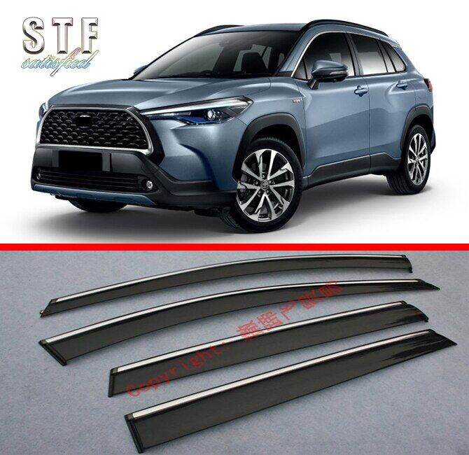 Window Wind Deflector Visor Rain/Sun Guard Vent For Toyota Corolla