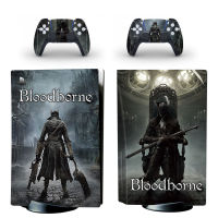 Bloodborne PS5แผ่นผิวสติ๊กเกอร์ป้องกันรูปลอกปกคลุมสำหรับ P Laystation 5คอนโซลและควบคุม PS5ดิสก์ผิวสติ๊กเกอร์ไวนิล