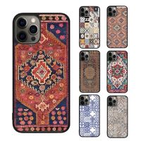 Ancient Floral Tiles Phone Case For iPhone 14 13 Pro Max Coque 12 11 Pro Max 8 PLUS 7 6S XR X XS mini se fundas cover
