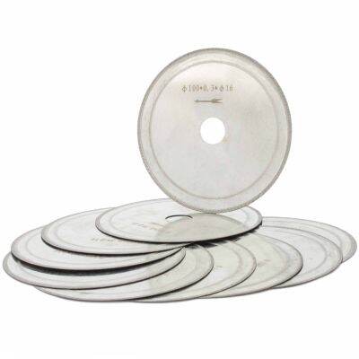 10Pcs 4" inch 100mm Lapidary Diamond Saw Blades Thin Rim 0.4mm Cutting Disc Arbor 58" 12" Jewelry Gemstone Tools for Stone