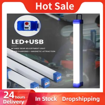 17cm-52cm Led Tube 30w/60w/80w Portable Usb Rechargeable Emergency Light  Outdoor Lighting Camping Lamp