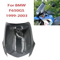 กระจกรถจักรยานยนต์สีดำกระจกหน้ารถที่บังลมหน้าจอ Deflectors สำหรับ-BMW F650 F 650 GS 1999-2003