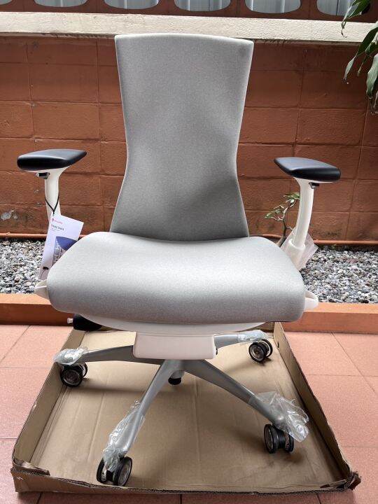 New Herman Miller Embody Chair All White Color with Translucent Hard