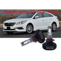 2PC 9005 HB3 LED หลอดไฟสำหรับไฟหน้า6000K 80W 8000LM สำหรับ Hyundai Sonata (LF) 2014-ปัจจุบันอุปกรณ์เสริมรถยนต์รถพิเศษออกแบบ