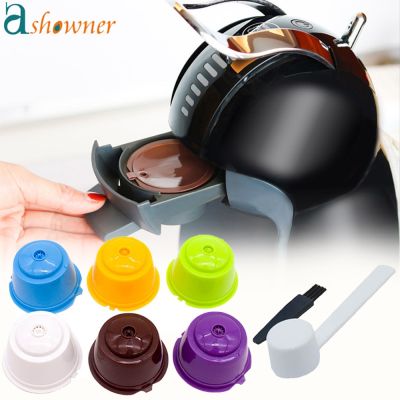 【YF】 Cápsula de café reutilizável para nescafé dolce gusto tampas recarregáveis colher coador café cesta chá acessório cozinha