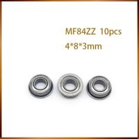 หน้าแปลน Mf84zz แบริ่ง4X8X3มม. Abec-1 10ชิ้นหน้าแปลนขนาดเล็ก Mf84 Z ตลับลูกปืน Zz จัดส่งฟรี