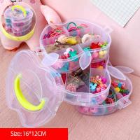 3 Layers Large Capacity Storage Jewelry Box Hair Accessories Stationery Container For Beads Earring Organizer Cosmetics Case