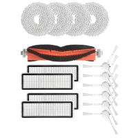 15Pcs Replacement Rag Spare Parts Sweeping Robot Accessories Main Brush Rag Filter Kit for Xiaomi Mijia B101CN Sweeping Robot