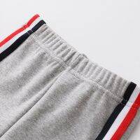 IU Children Girls Fashion Side Stripe Sports Casual Pants