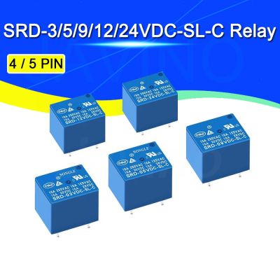 【YP】 5PCS Relay SRD-5VDC-SL-C SRD-12VDC-SL SRD-3VDC SRD-9V relays 4/5PINS 12V Javino