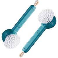 2PC Vegetable Brush Scrubber for Food, Potato Scrubber Brush with Long Handle Peeler, Fruit and Veggie Brush