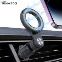 Tenmtoo Magnetic Car Phone Holder Compatible for Magsafe Car Mount Portable Car Holder for iPhone 14 13 12 Pro Max Plus MINI Car Mounts