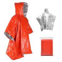 【LZ】ↂ☄✎  Poncho de chuva de sobrevivência de emergência Cobertor térmico Impermeável Heat Reflective Impermeável para acampar Caminhadas