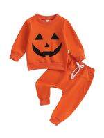 Adorable Toddler Halloween Costume Set with Pumpkin Sweatshirt and Elastic Pants for Girls and Boys - Perfect for Fall and  by Hs2023