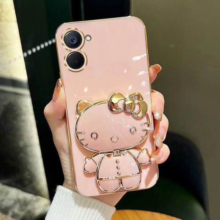 เคสโทรศัพท์สำหรับ-realme-c55-c33-c30-c30s-11pro-realme-3มิติ-ฝาหลังสุดหรู10pro-พร้อมตัวยึดกระจก