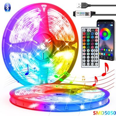 30M USB Led Strip Lights RGB Infrared Bluetooth Control Luces Luminous Decoration For Living Room 5050 Ribbon Lighting Fita Lamp