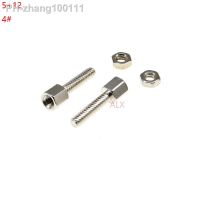 20SETS 5 12MM Hex head Spacing Screws with nut STANDOFF SPACER 5MM 12MM for D-Sub VGA DB9 DB15 DB25 RS232 COM serial connector