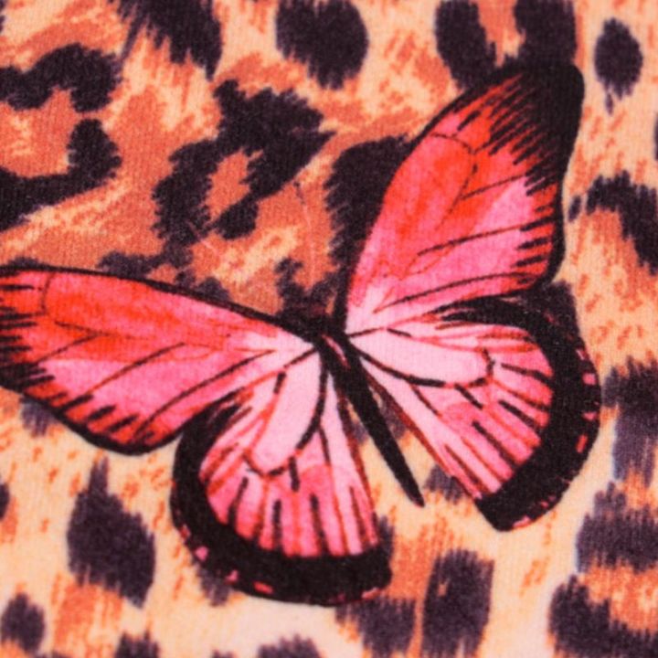 ผู้หญิงฤดูร้อนแขนกุด-ruched-drawstring-มินิ-b-odycon-ชุดเสือดาวที่มีสีสันสำหรับผีเสื้อพิมพ์เซ็กซี่คอวีพรรคคลับ