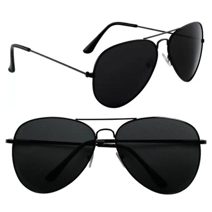 Mens Pilot Aviator Black Sunglasses Protection Shades Lazada Ph 7812