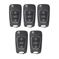 For Xhorse XKHY02EN Remote Key Universal Remote Key Tool Wire Remote Key Fob 3 Buttons for Hyundai Type for VVDI Key Tool 5Pcs/Lot