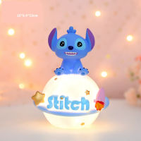 Stitch โคมไฟ3d สำหรับตกแต่งห้องนอน Stitch Anime Night Light สำหรับเด็ก Kwaii ชุดโคมไฟวันเกิดของขวัญ Toy