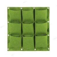 9 Pockets Vertical Wall Hanging Planting Garden Planter Non-woven Fabric Grow Bags Flower Pot Balcony Decoration 17TH