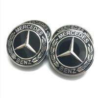 4 ชิ้น/ล็อต 75 มิลลิเมตรอัตโนมัติศูนย์ล้อรถดุมล้อฝาครอบ Badge สำหรับ M เมอร์เซ Benz W203 W176 W212