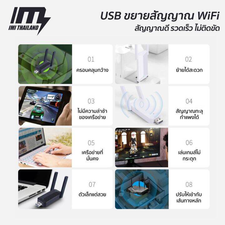 imi-usb-wifi-repeater-300mbps-ตัวกระจายสัญญาณไวไฟ-ไร้สาย-กระจายสัญญาณ-wifi-เครือข่ายไร้สาย