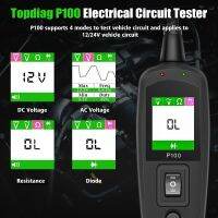 Topdiag P100 Jdiag Power P100 Electric Circuit Tester 12V 24V Automotive For Cars And Trucks OBD Battery Tester Car Diagnostics