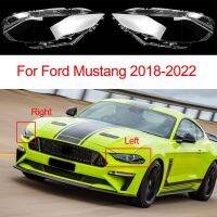 สำหรับ Ford Mustang 2018-2022กระจกโปร่งแสง Lampu Depan Mobil ฝาครอบไฟหน้าเคสกันกระแทกโป๊ะโคมไฟเปลี่ยนโป๊ะเดิม