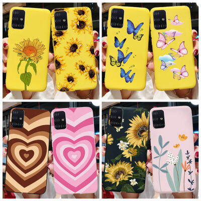 สำหรับ Samsung Galaxy A31เคสมือถือซิลิโคนนิ่ม A71 A51เคสแบบแฟชั่นหลังสำหรับ Samsung 31 51 71 A51ชั้นกันกระแทกโทรศัพท์ป้องกัน A71