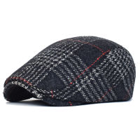 Autumn Winter Newsboy Ivy Caps Plaid Beret Hats England Gatsby Retro Hat Driver Flat Cap