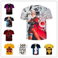 Boys Girls Naruto harajuku Anime Summer Y2k Street Fashion Hip Hop Oversized T-shirt graphic Tees Short Sleeve Tops