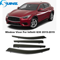 หน้าต่าง Visor สำหรับ Infiniti Q30 2015 2016 2017 2018 2019 Weathershield หน้าต่าง Vent Visor Sun Rain Deflector Guard กันสาด Shelters