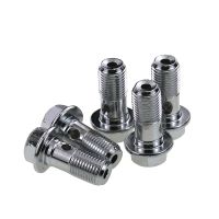 【cw】 Motorcycle Brake Caliper Banjo Bolts Screws Nails M10x1.25mm/1mm 10pcs With Gaskets Hose Cylinder