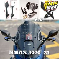 ยึดชิล NMAX 2020-22 V.2 รุ่นใหม่ มาพร้อมตัวยก สไลด์ชิล/พร้อมกระจก R3 #กระจกมองข้างแต่ง  #กระจกข้าง  #ของแต่งมอไซค์  #กระจกข้างมอเตอร์ไซค์