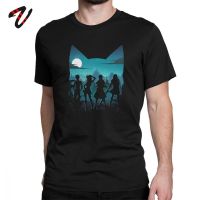 Fairy L Tshirt Men Anime T Shirt Happy Silhouette Funny 100% Cotton Short Sleeve Tees O Neck T-Shirt Print Clothes Japan Chic S-4XL-5XL-6XL