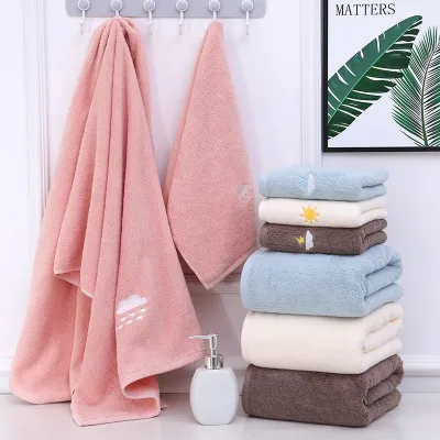 [COD] Cotton weather bath towel can be embroidered logo company gift boxed
