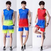 ◙ↂ The Latest Style YONEX Badminton Uniform YY Jersey Round Neck Waistcoat Sports T-Shirt Mens Suit T